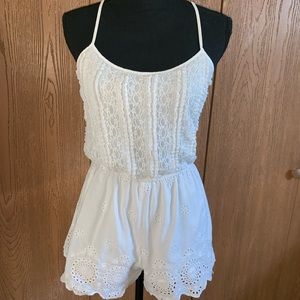 White lace Romper